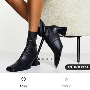 Womens Topshop Hazel Leather Ankle Boot